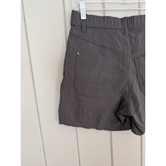 Toad & Co Rover High Rise Button Fly Shorts 4 Gray Stretch Pockets Hiking - Picture 6 of 9
